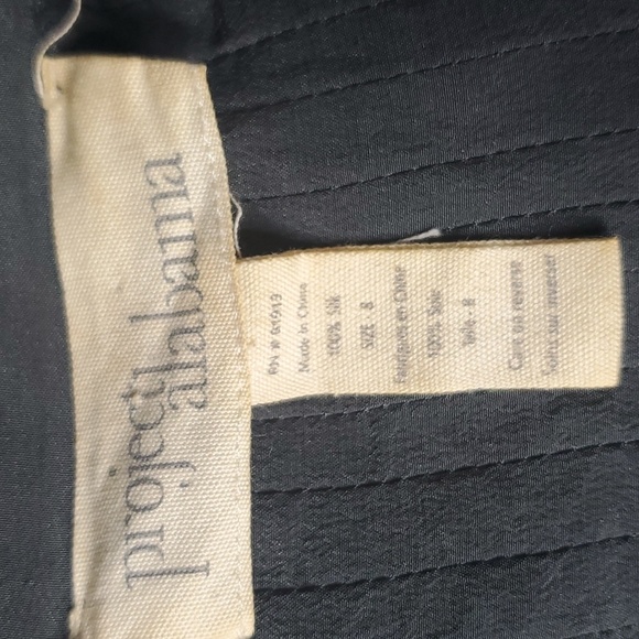 Project Alabama Anthropologie 100% Silk Vintage Look Top Blouse sz 8 - Picture 9 of 11